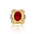 Hot Selling 925 Sterling Silver Big Ruby Center Stone Men Jewelry/Fashion Ring/Anillo